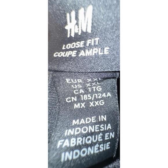 H&M Black Hoodie Hooded Sweatshirt Women's Loose Fit  XXL NEW NWT - Picture 4 of 6